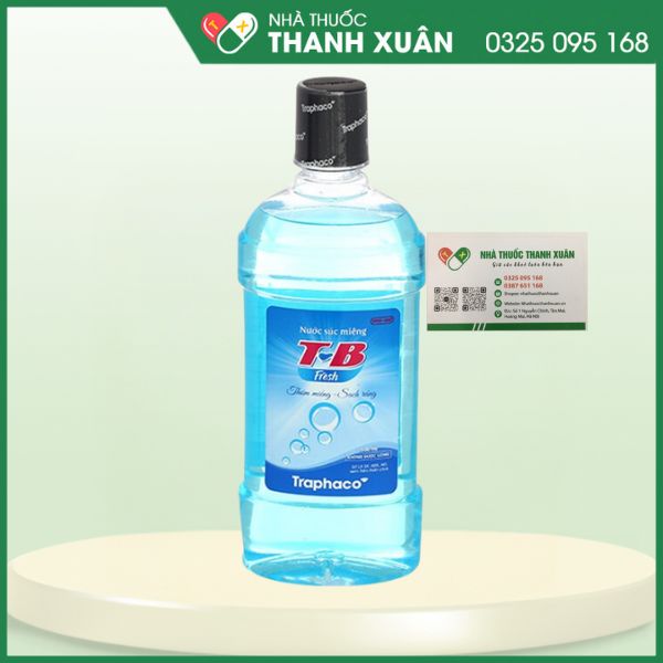 Nước súc miệng TB Fresh - Giúp làm sạch răng miệng, hỗ trợ ngăn ngừa viêm họng